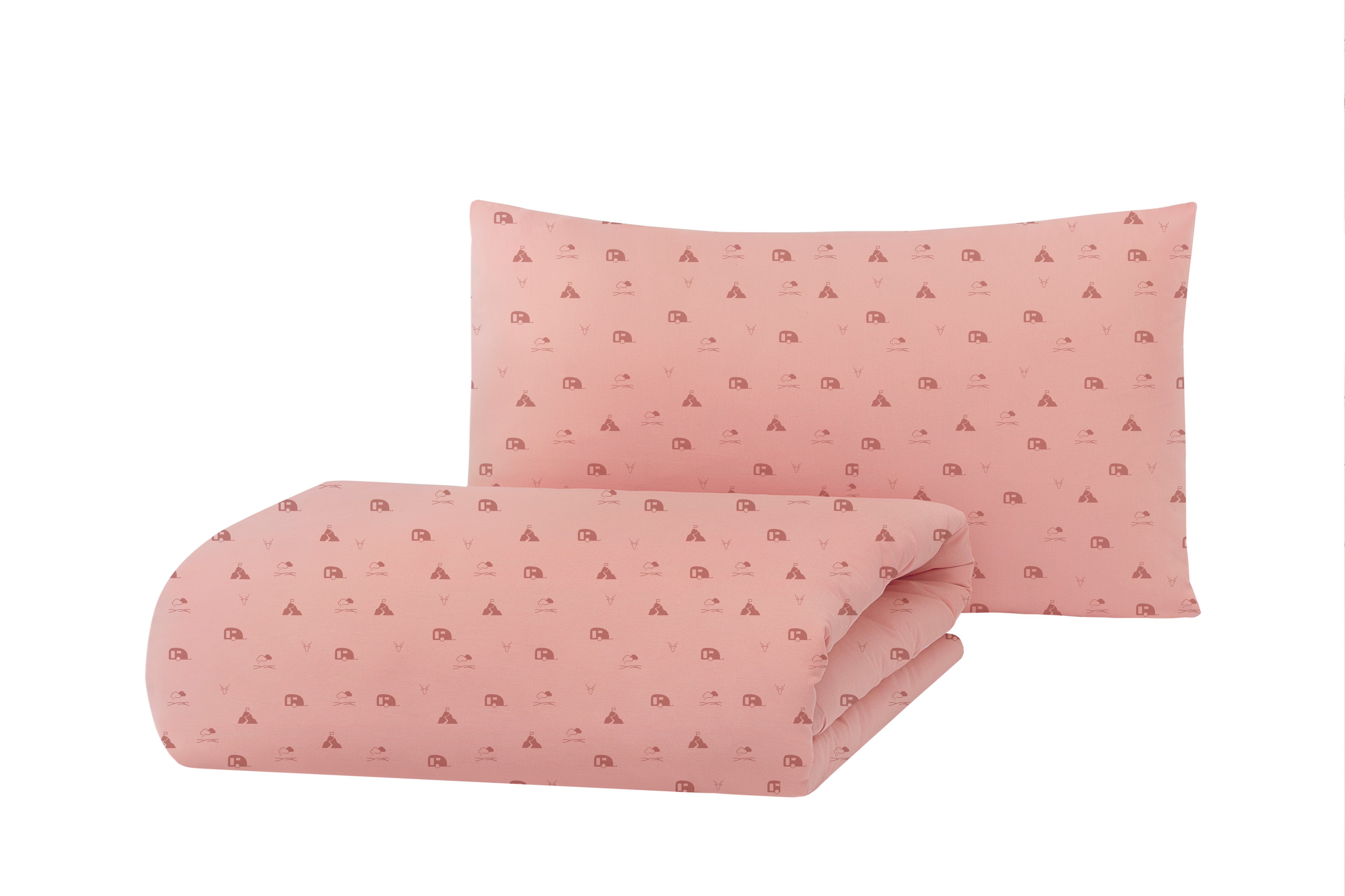 Hibboux | Camper Duvet Cover Set Rose