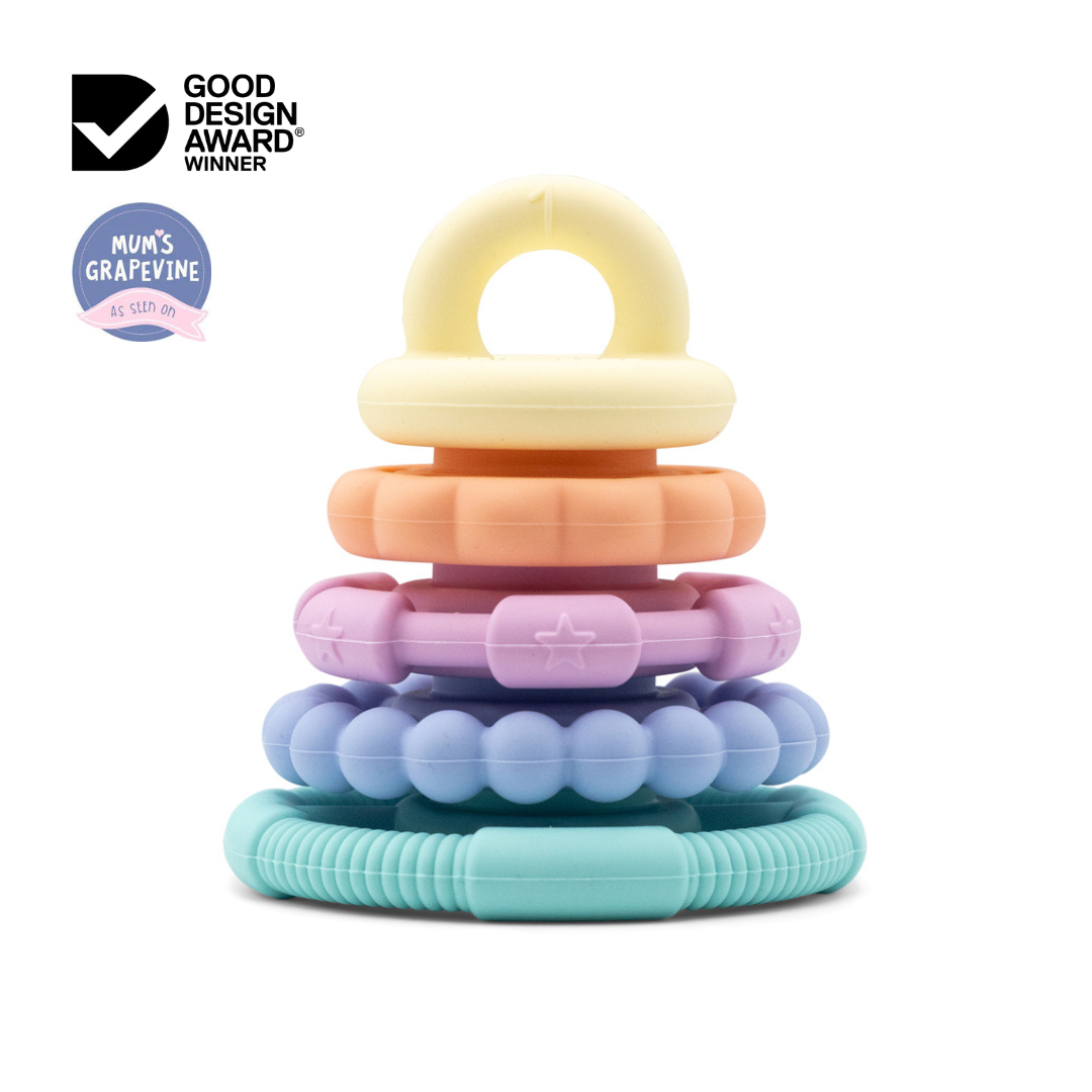 Jellystone Designs | Stacking Teething Toy Pastel