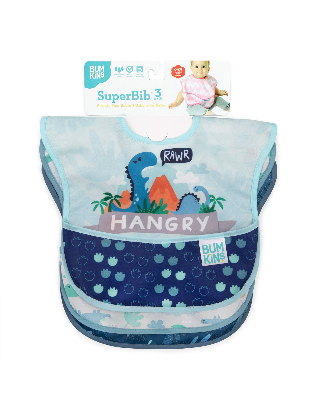 Bumkins | Bib Set Dinosaurs